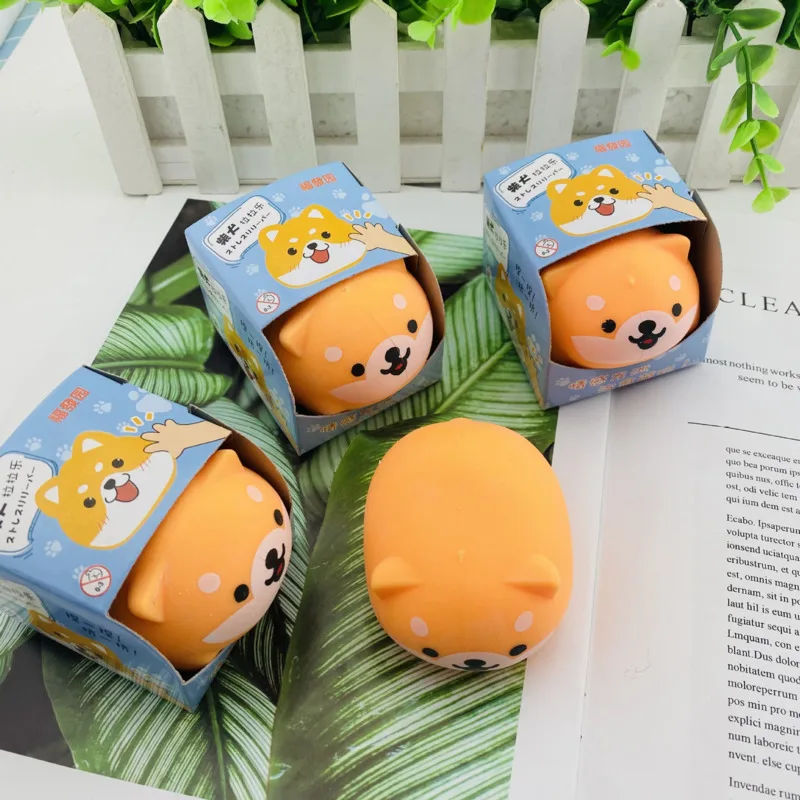 

Creative Gift Decompression Magic Device Shiba Inu Pinch Music Cute Release Ball Light Funny Toys