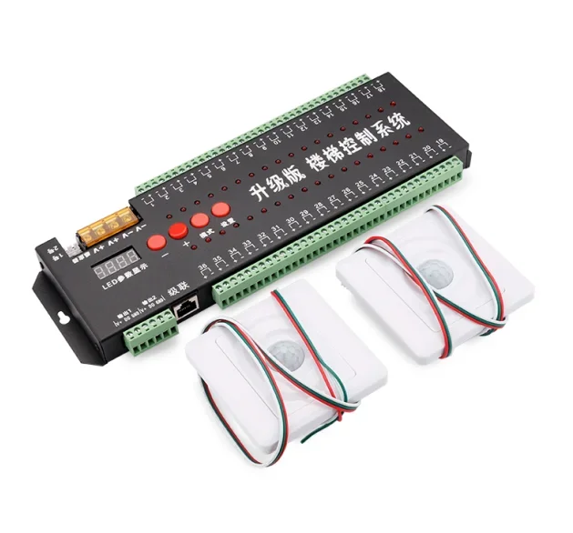 Умный контроллер для лестницы с датчиком человеческого тела 36 каналов