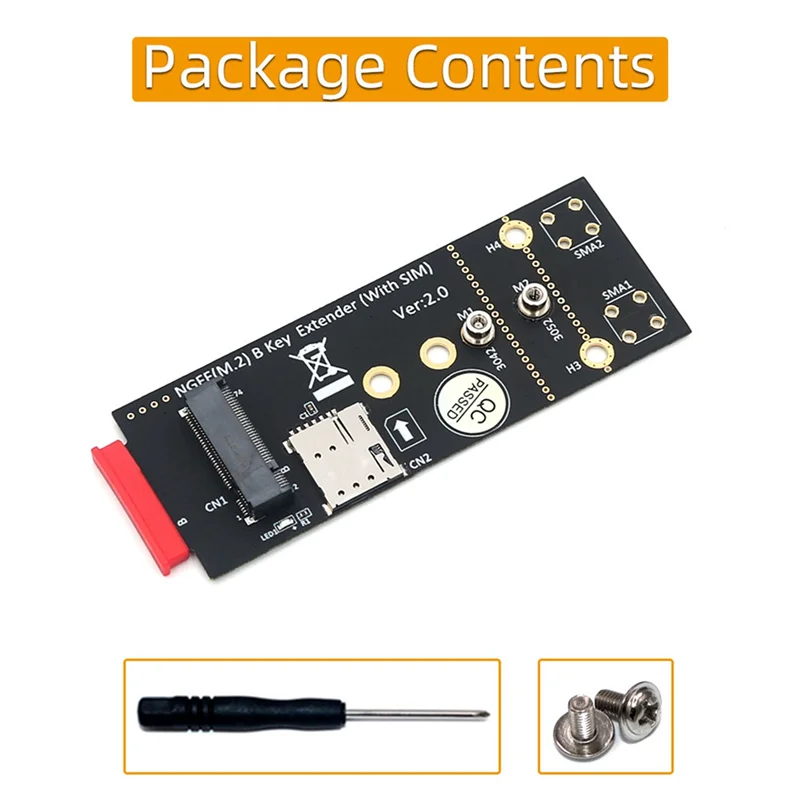 M.2(NGFF) Адаптер для ключа B со слотом SIM-карты 3G/4G/Φ модуля поддерживает NANO SIM-карту и