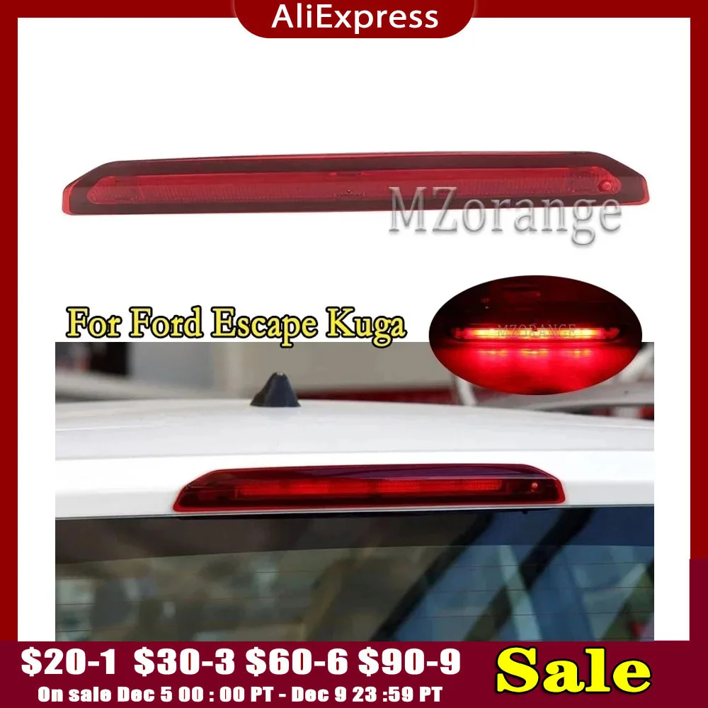 Third Brake Light For Ford Escape Kuga 2013 2014 2015 2016 2017 Rear Additional High Mount Stop Signal Lamp Red Car Accessories