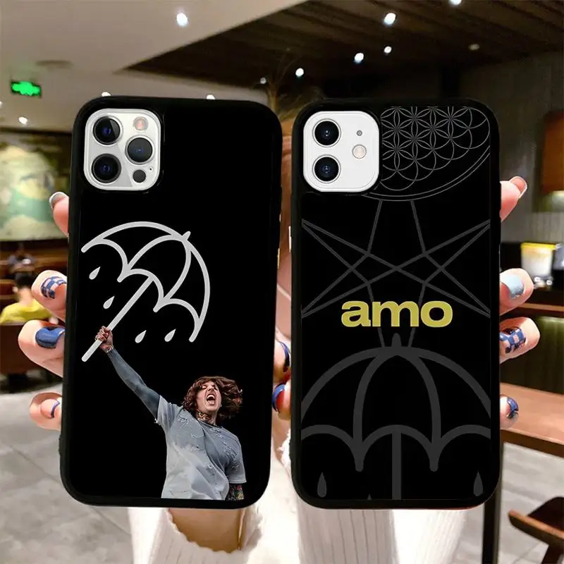 

B-Bring Me The H-Horizonss Phone Case Silicone PC+TPU Case for iPhone 11 12 13 Pro Max 8 7 6 Plus X SE XR Hard Fundas