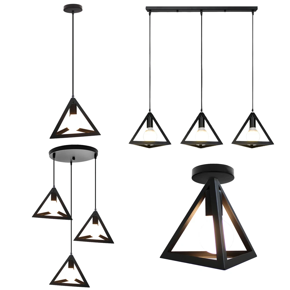 

1/3 головок, современный подвесной потолочный светильник, винтажный подвесной светильник в индустриальном стиле, приспособление для гостин...