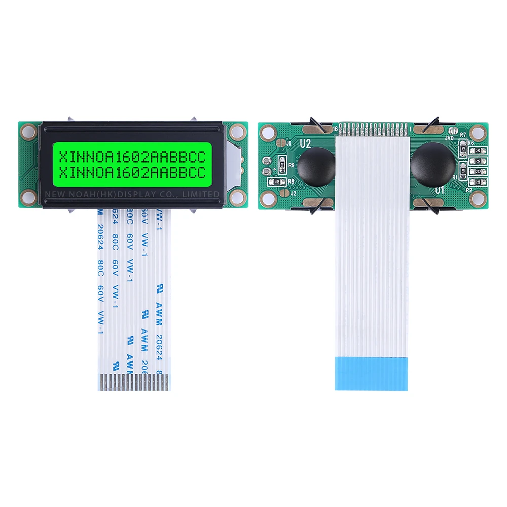 Зеленые фотообои с черными буквами 1602A-20-2A 5V ЖК-экран 02*16 LCD 1 5 дюймов 16-контактный