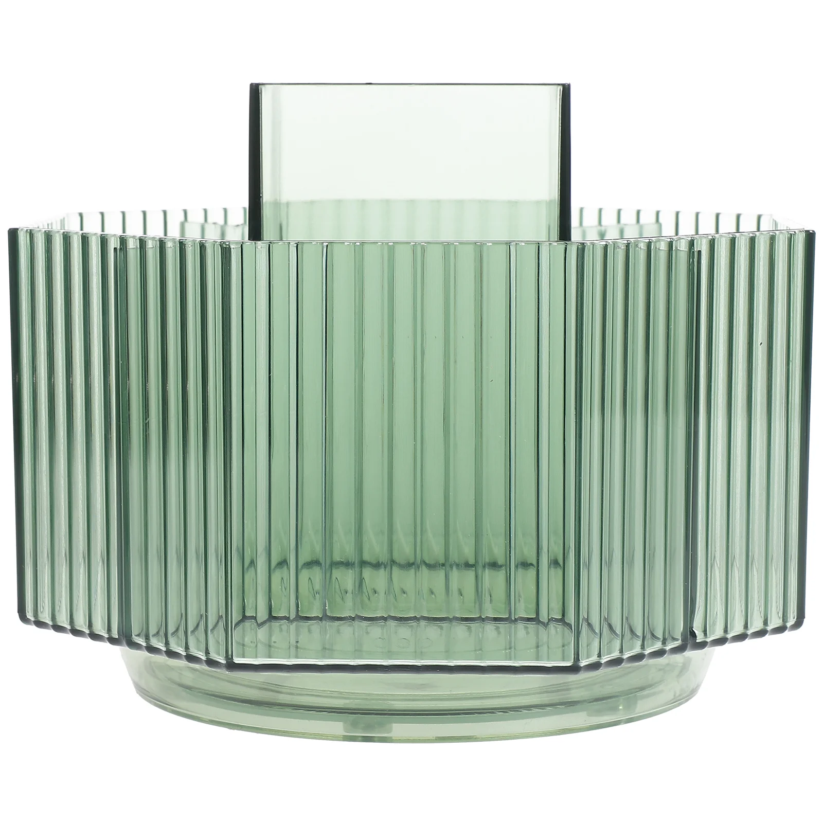 

Brush Organizer Holder Makeup Compartment Tabletop Rotating Covered Light Luxury