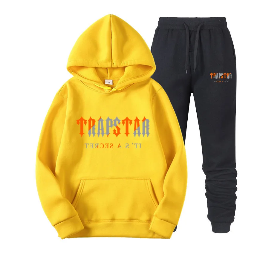 Spring and Autumn brand Trapstar sweatshirt men's suit fashion cotton hoodie casual everyday sportswear men's and women's models