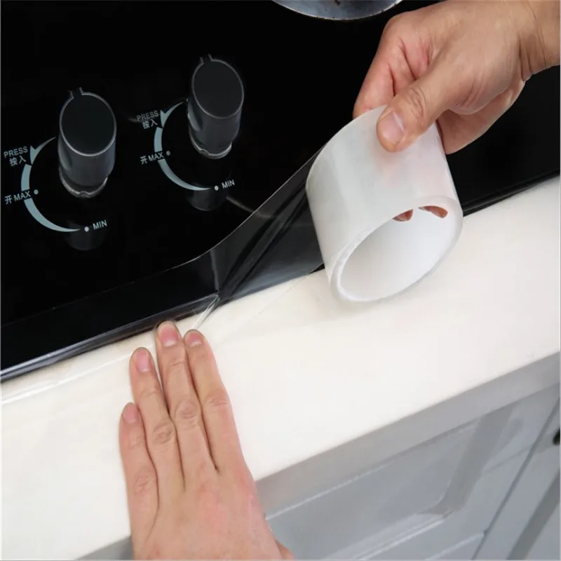 

Waterproof Kitchen Tape Wall Corner Line Sticker Ceramic Sticker PVC Bathroom Accessories Self Adhesive Transparent Stickers