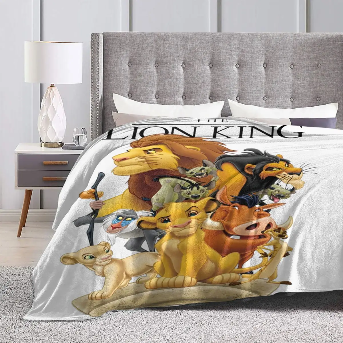 Одеяло с изображением Короля Льва дорожное фланелевое одеяло для улицы мягкое