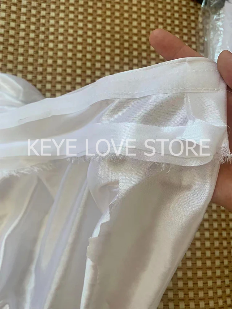 Юбки для стола из ледяного шелка свадебная юбка скатерти покрытие сцена белый