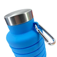 500ML Silicone Sports Water Bottle Large Capacity Outdoor Portable Retractable Water Bottle Silicone Folding Water Bottle