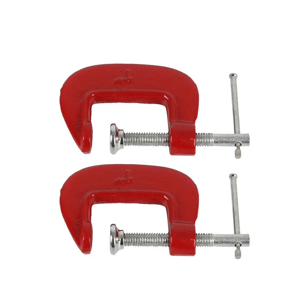 

2pcs Clamp 1" Mini G shpaed Device Adjustable Carpentry Steel Heavy duty