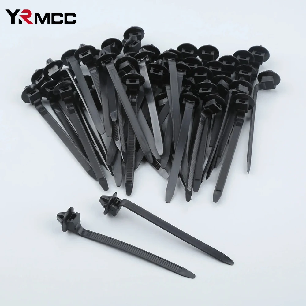 10 шт. автомобильные кабельные стяжки с нажимным креплением