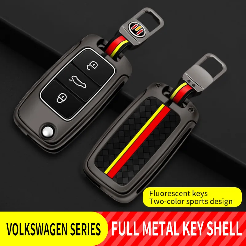 

Car Key Case Cover Key Bag For Volkswagen VW Golf 3 4 5 6 7 mk4 mk6 mk7 Passat Polo Touran Jetta Bora Skoda Octavia Karoq Kodiaq
