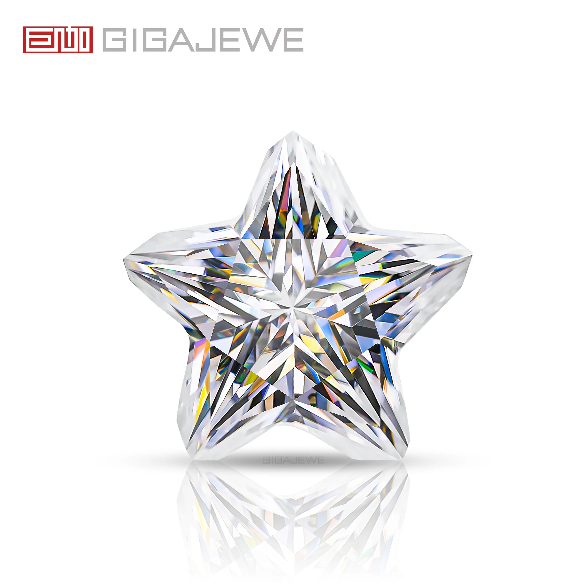 GIGAJEWE пентаграмма огранка моиссанит Белый D Цвет FL-VVS1 PFL-remium драгоценные Камни Свободный алмаз тест прошел драгоценный камень для изготовления ювелирных изделий