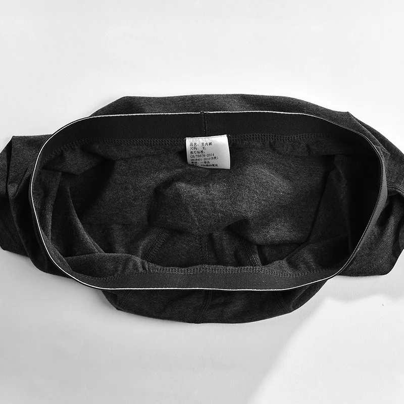 6pcs/lot Men's Boxershort 100% Cotton Male Panties Brand Breathable Solid Soft Shorts Boxer Pure Underpants Male Vetement Homme