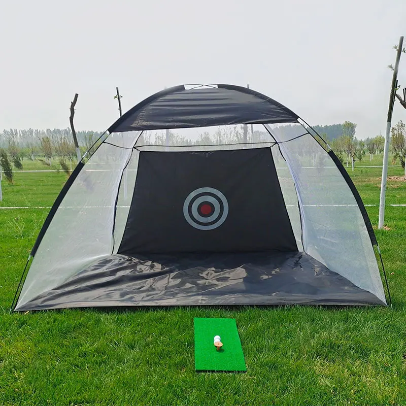 

Indoor 1M 2M Golf Practice Net Foldable Outdoor Training Swing Exerciser Golf Net Hitting Cage Garden Grassland Tent Supplies