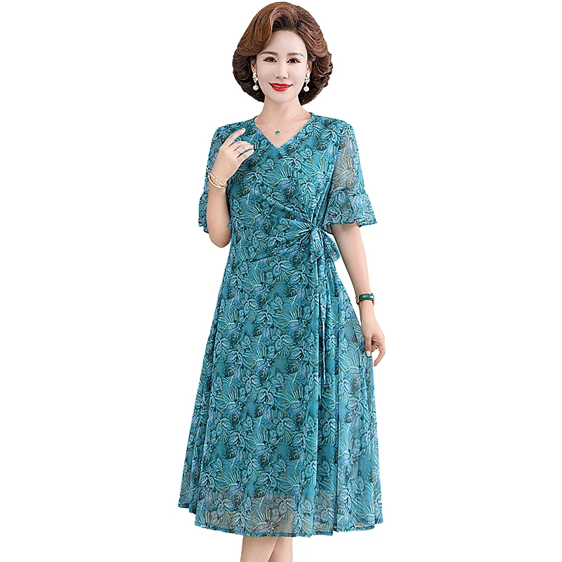 

Женское винтажное платье-трапеция, свободное Плиссированное Платье с V-образным вырезом, для лета