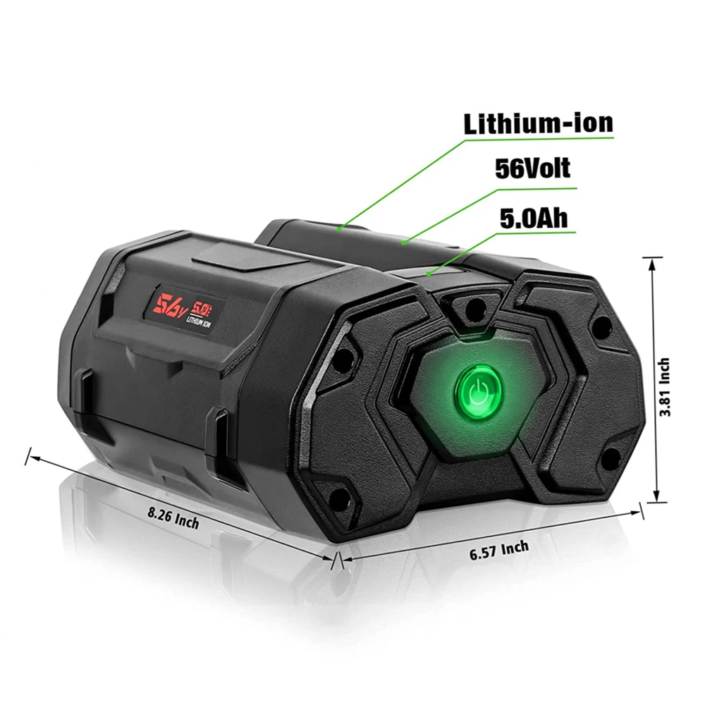 Factory New 56V 5Ah Rechargeable Lithium-Ion Battery for BA2800T Cordless Power Tool Battery for EGO 56V Cordless Power Tools