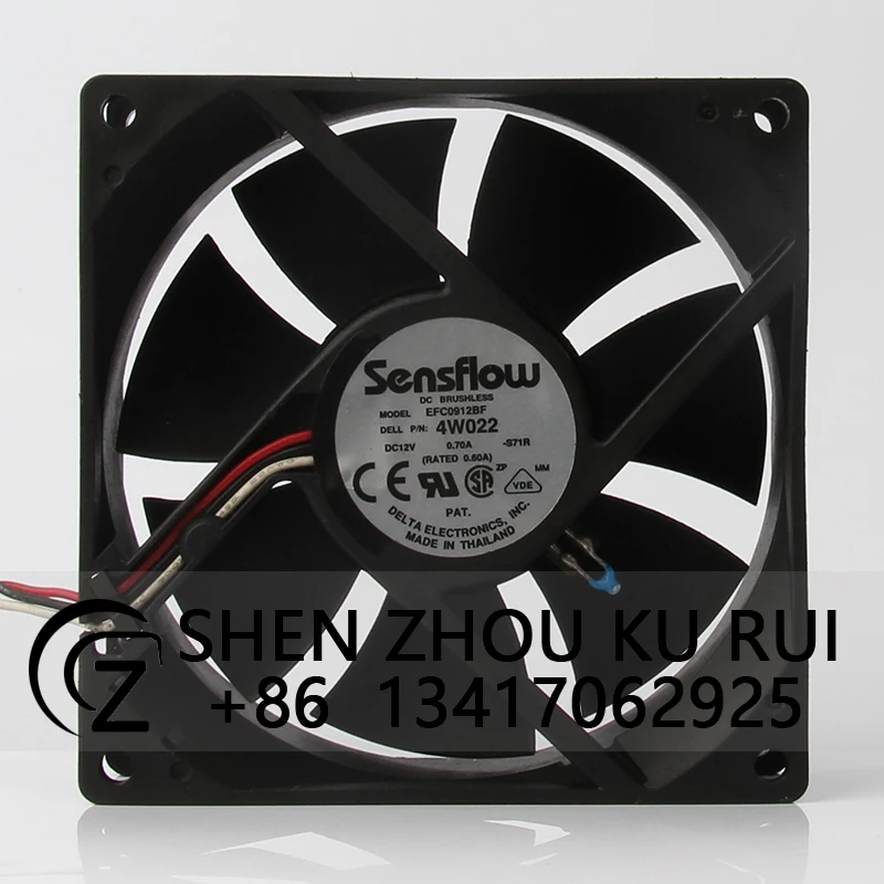 EFC0912BF чехол охлаждающий вентилятор для DELTA 90X90X32MM 12V 0.70A 9CM 9032 4-проводной вентилятор охлаждения корпуса с контролем температуры