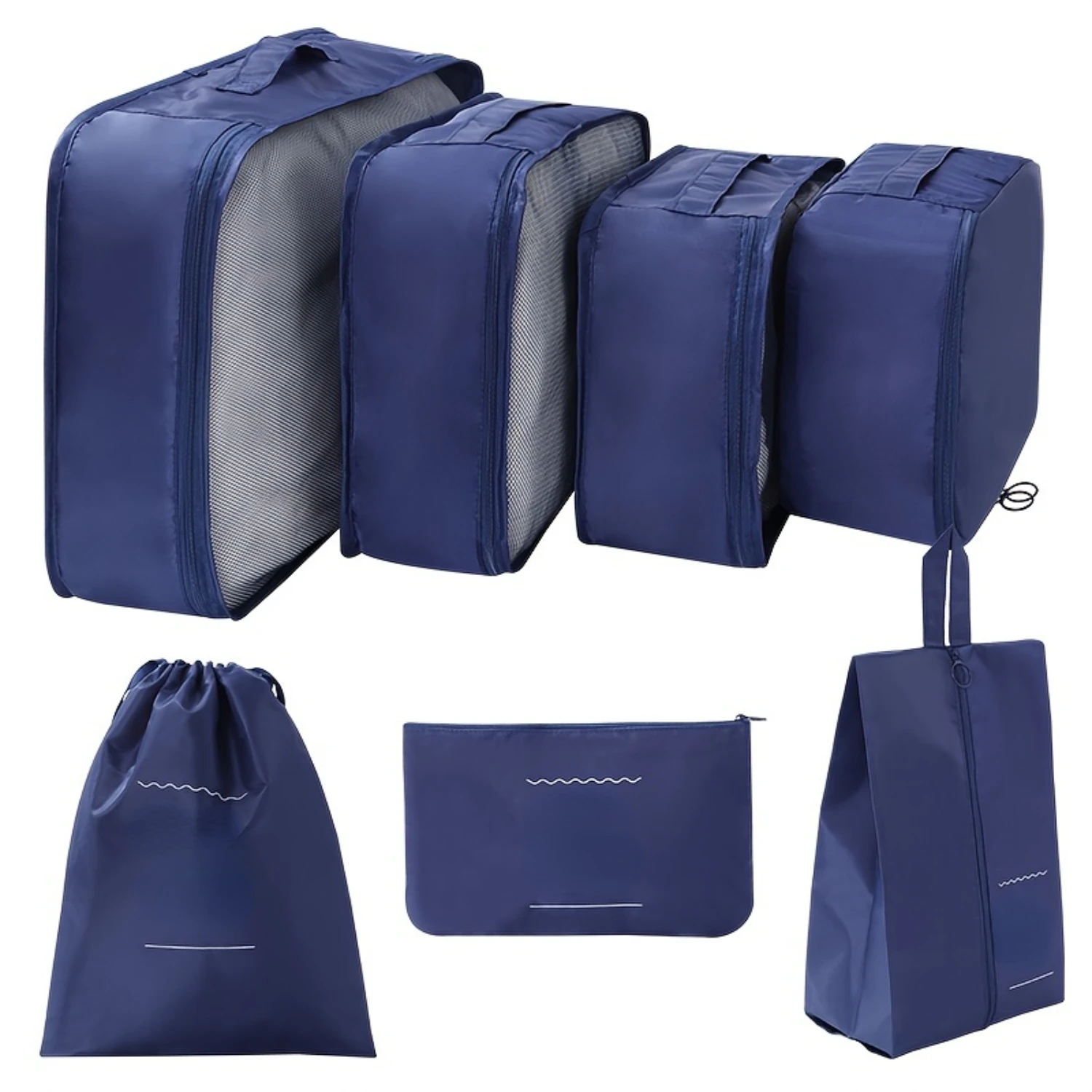 Набор органайзеров для путешествий из 7 предметов — просторная одежда защитные