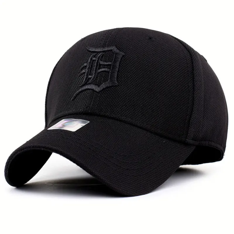

Black Fitted Closed Full Baseball Cap Men Embroidered Letters Snapback Hats Women Gorras Bone Male Trucker Hat Casquette