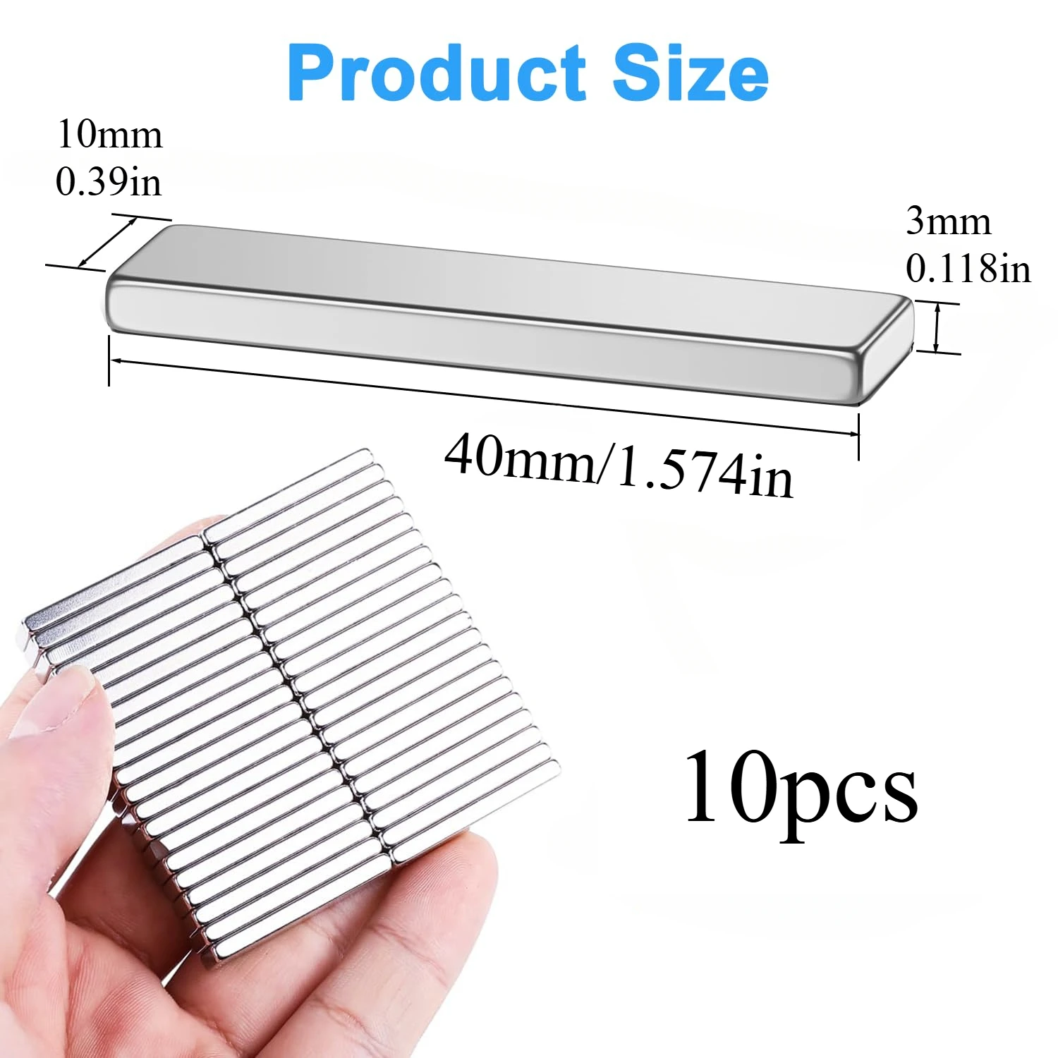 

Прямоугольные магниты U-POLEMAG разных размеров