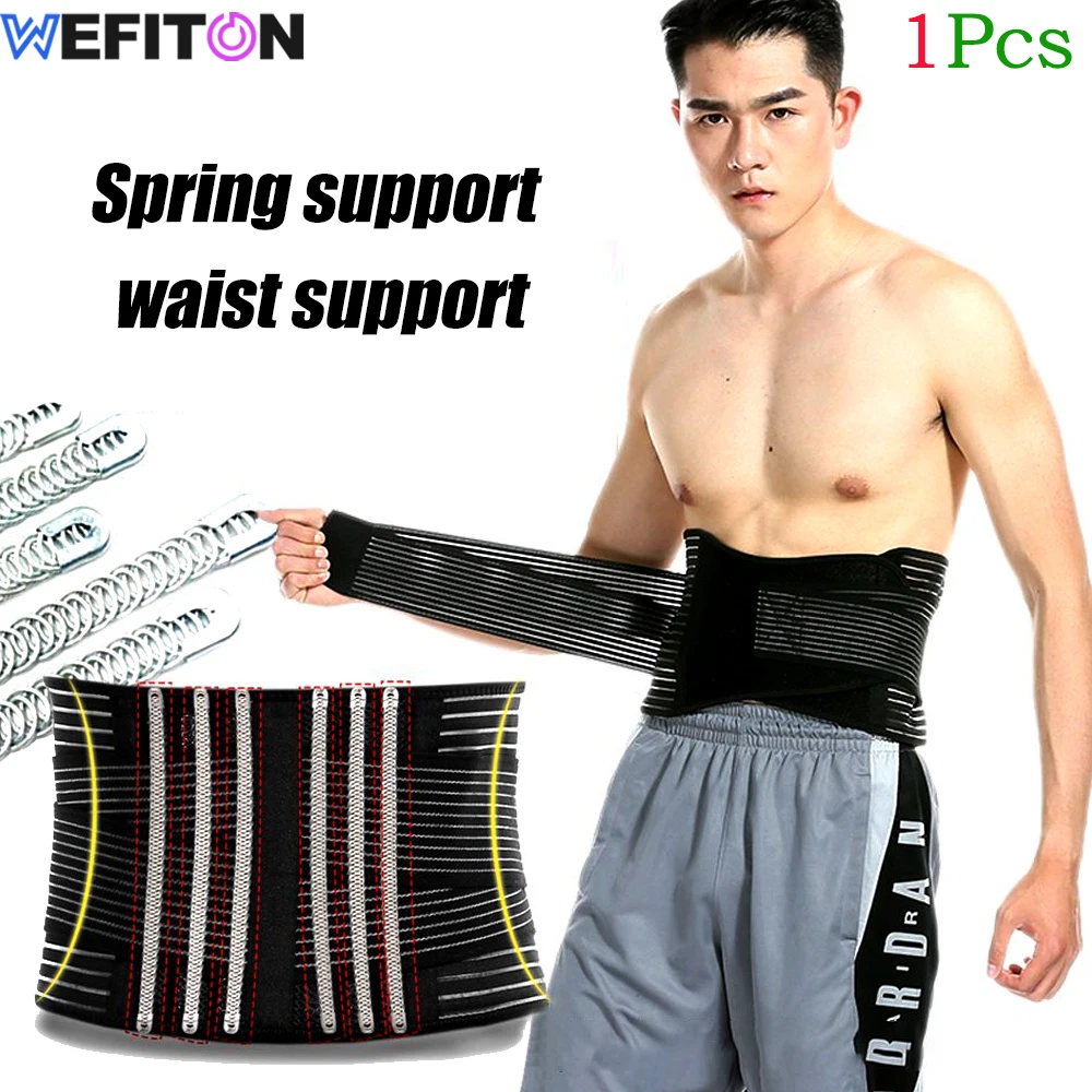 

1Pcs Lumbar Support Belt Breathable Lumbosacral Back Braces Lower Back Support Pain Relief Stretcher for Sciatica,Herniated Disc