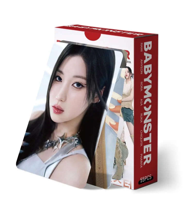 55 шт./набор карточки Idol BABYMONSTER Lomo для девочек