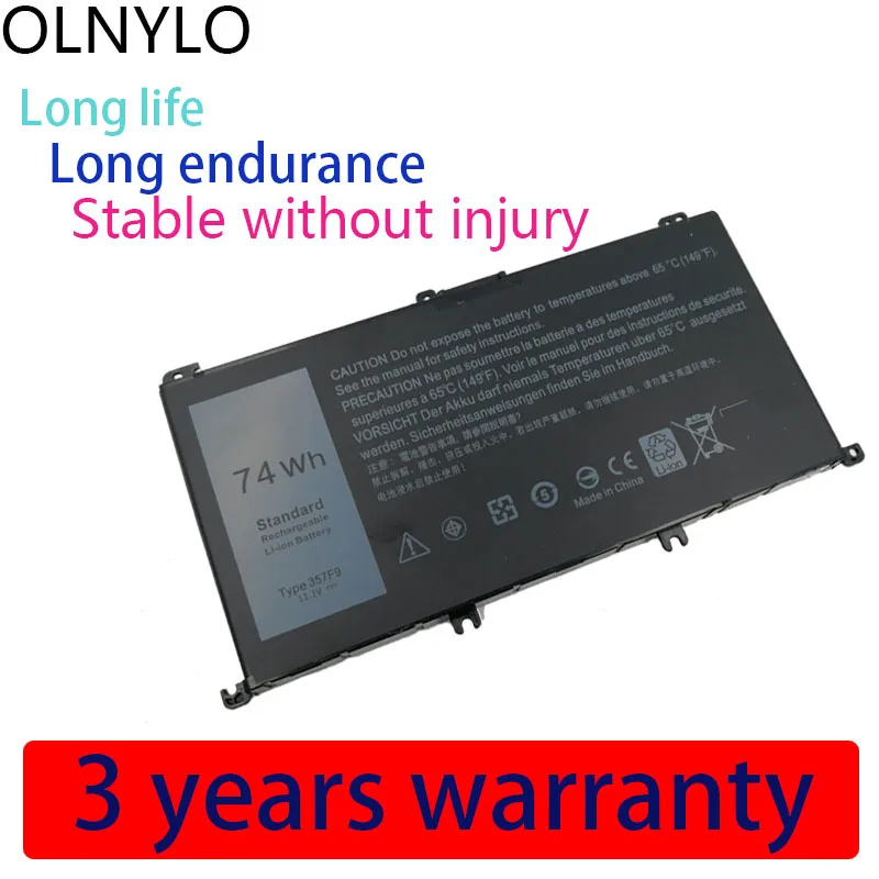 

Notebook Battery for Dell 357F9 Inspiron 15 7559 7000 INS15PD-1548B INS15PD-1748B 00GFJ6 71JF4 11.1V 74Wh Laptop Battery