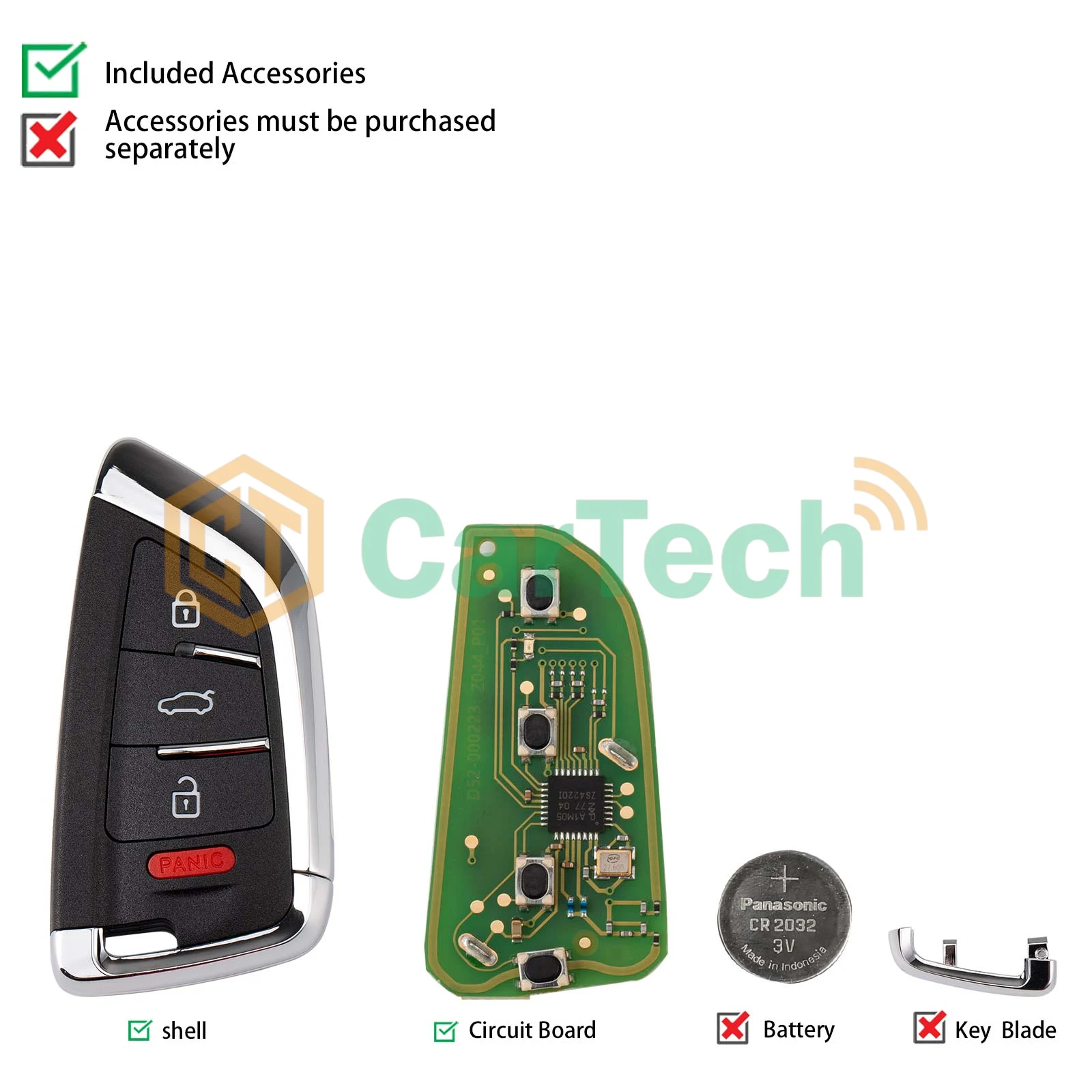 CGDI CG C15-000003 4-кнопочный смарт-ключ-пульт для BMW в стиле «нож», используется с CGDI K2 (art.: 3920db40a9f78) - 3920db40a9f78