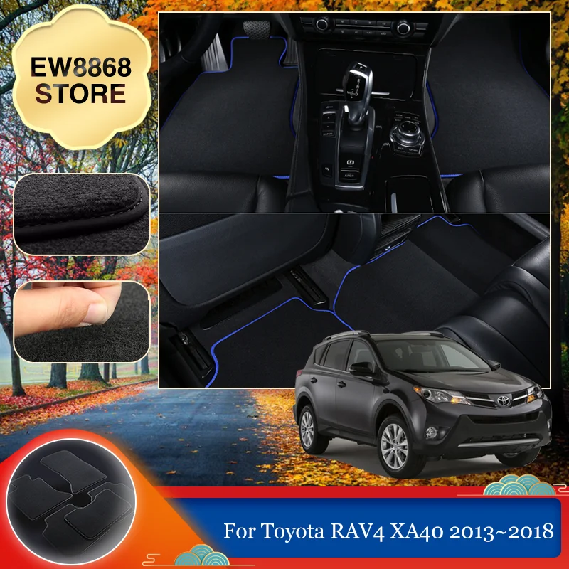 

Car Floor Mat For Toyota RAV4 RAV 4 XA40 2013~2018 2014 Foot Cover Liner Carpet Auto Parts Compartment Pad Rug Custom Accessorie