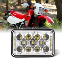 4x6 inch 5 projector led headlight drl h4 hilo for honda xr250 xr400 xr650 suzuki drz replacement h4651 h4652 h4656 h4666