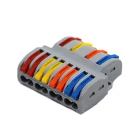 10pcs wire connector 222 spl 62 spl 42 mini quick universal wiring electrical cable connector led lamp push in terminal block