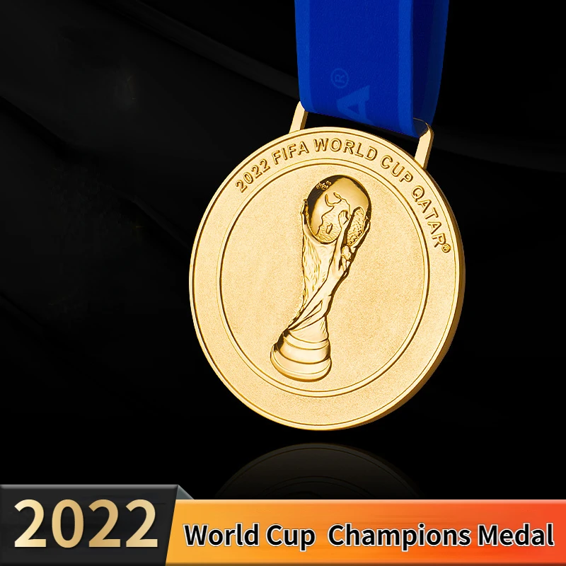 Медаль чемпионата мира по футболу 2022 медаль чемпиона значки копия золотой и