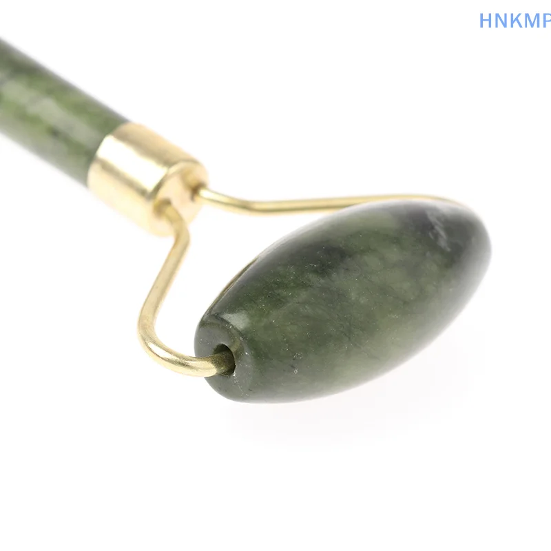 Массажный ролик из натурального нефрита + доска Гуаша спа-скребок камень