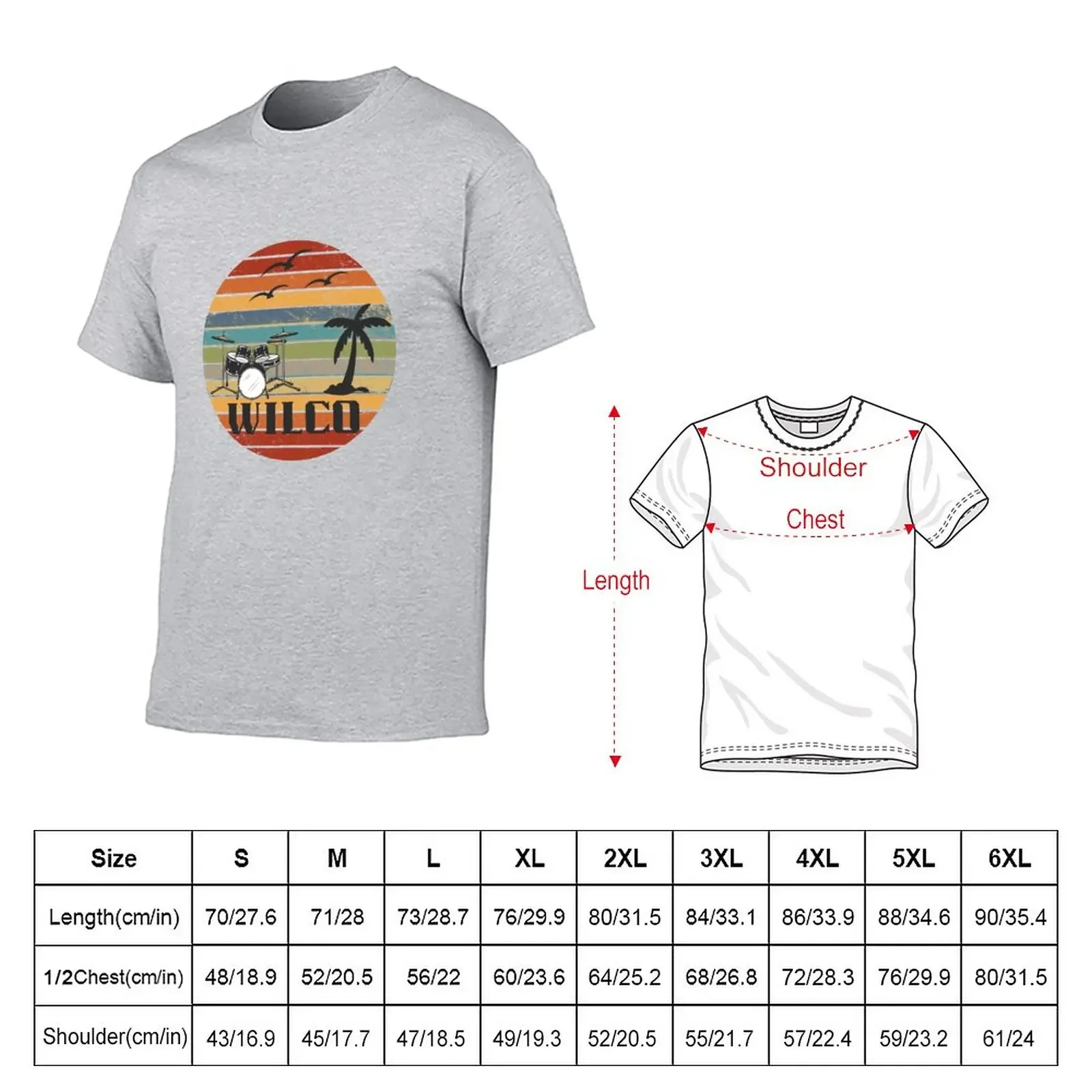 New Wilco T-Shirt tees Short sleeve tee mens t shirt