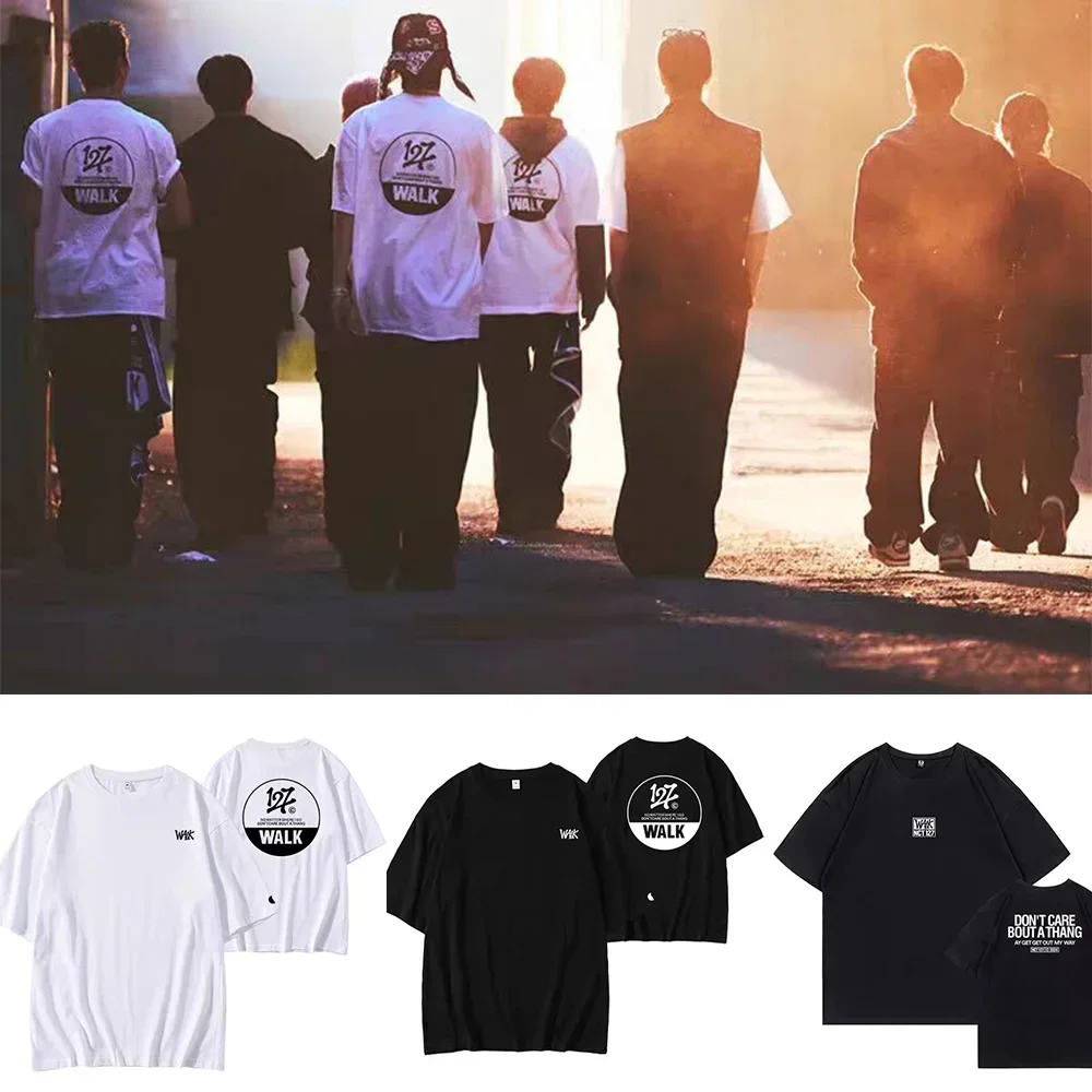 Футболка NCT127 с принтом WALK Same Kpop Y2K летняя женская футболка в стиле хип-хоп