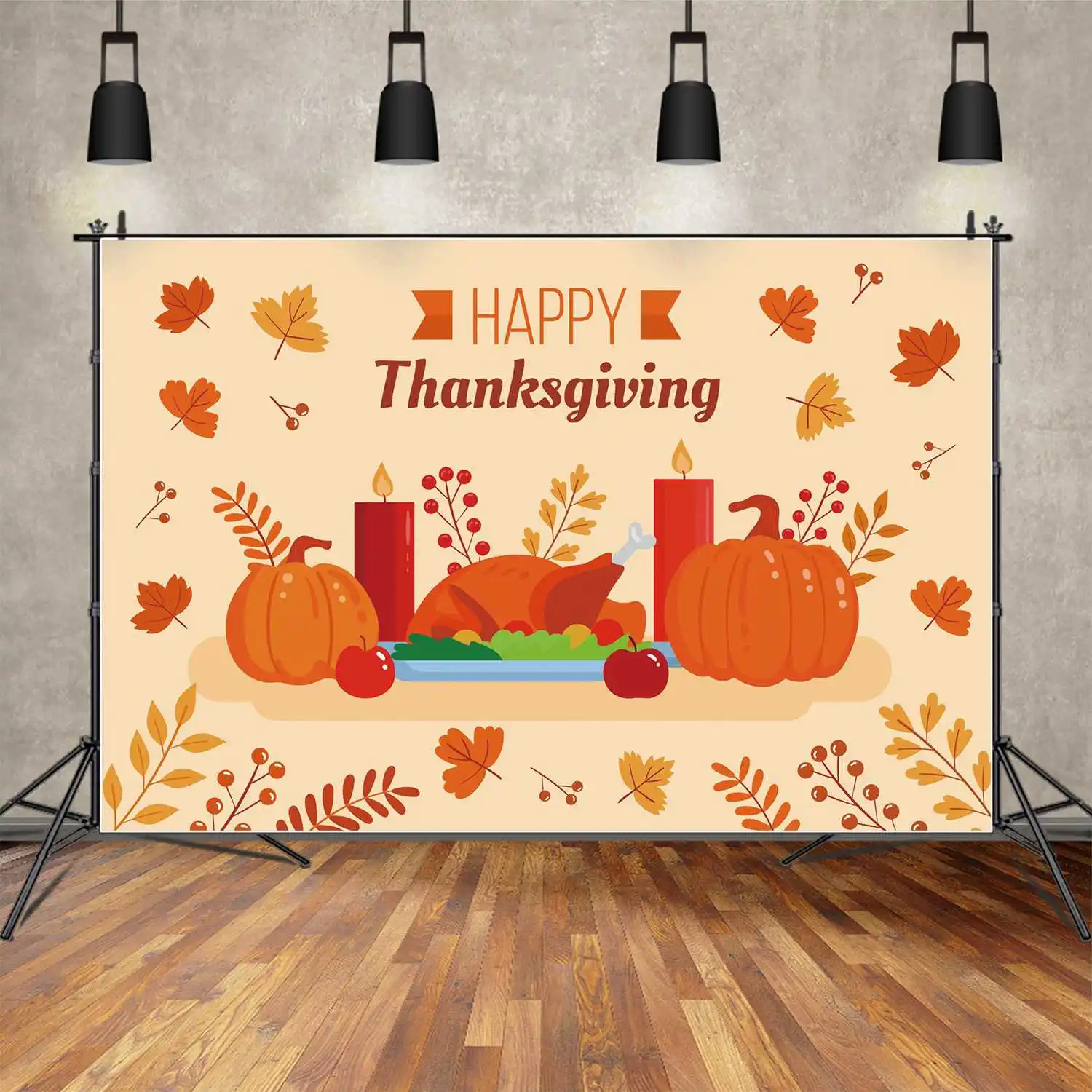 

Фон MOON.QG с надписью Счастливого Дня благодарения, фотографический стенд для декора торжественных баннеров, свечей, тыквы, Листьев, индейки, яблока, пиццы