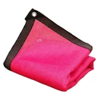 Большой размер красный HDPE наружная Солнцезащитная сетка для сада балкона Солнцезащитная ткань для растушевки растений Pergolas автомобильный навес солнцезащитные сетки