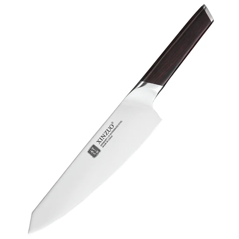 Нож шеф-повара XINZUO DIN 1.4116, немецкие кухонные ножи из нержавеющей стали, резка пилинг, нож для овощей, черное дерево, ручка, подарок, чехол