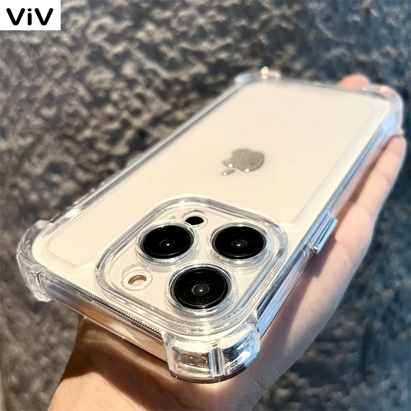 

Толстый противоударный силиконовый чехол для телефона iPhone 14 13 12 11 Pro Xs Max, защитный чехол для камеры iPhone XR 7 8 14Plus, задняя крышка
