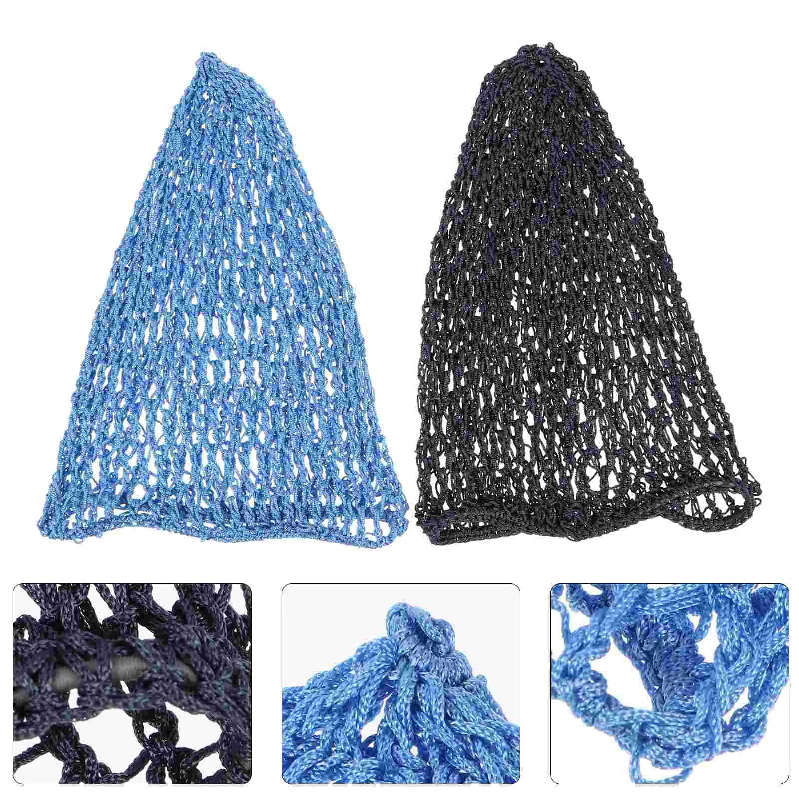 

2 Pcs Crocheted Hat Crochet Hair Net Cap Women Curly Hair Sleep Cap Snoods Women Elastic Cap Braided Cap