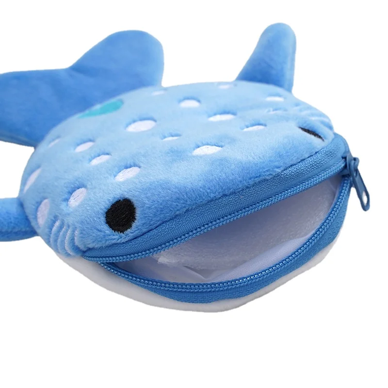 

Cute Whale Shark Coin Purse My Little Cartoon Coin Bag Anime Keychain Pendant Storage Plush Bag for Kids Birthday Gifts