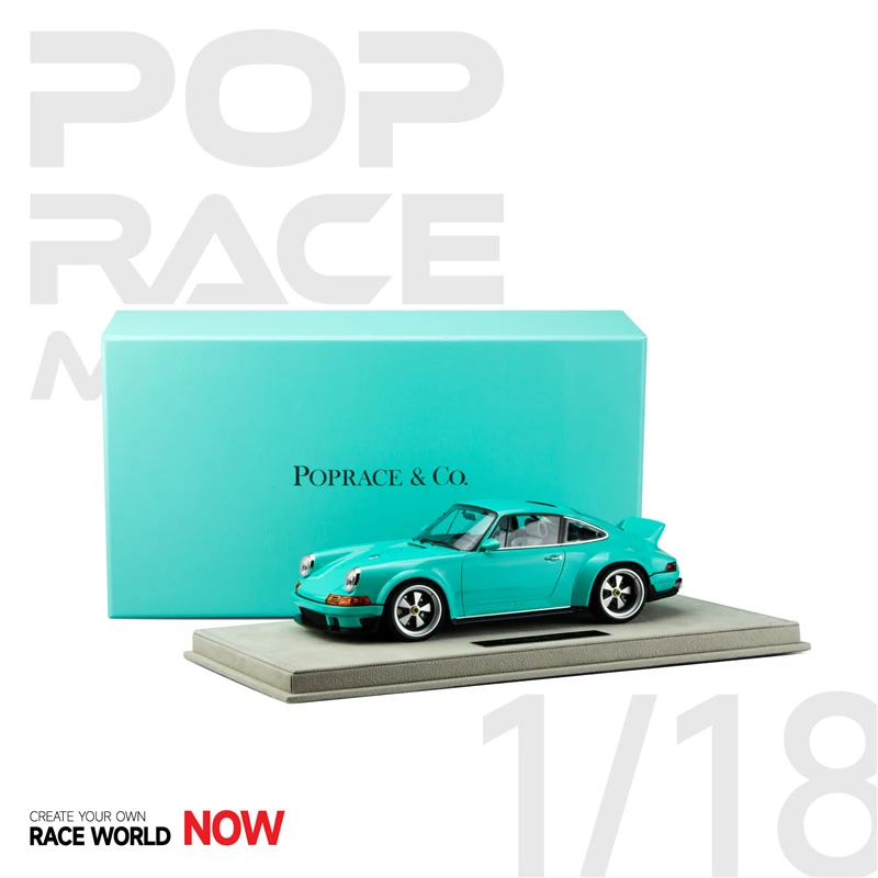 

POPRACE 1:18 Singer DLS Blue Resin Model Car