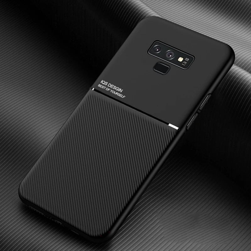 Shockproof Matte Cases For Samsung Galaxy Note 9 Case Cover Soft Car Magnetic Holder Mobile phone shell Galaxi Note 8 Case