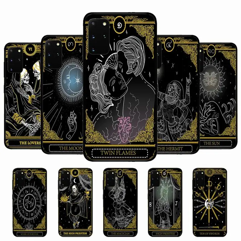 

Death Tarot Phone Case for Samsung S10 21 20 9 8 plus lite S20 UlTRA 7edge