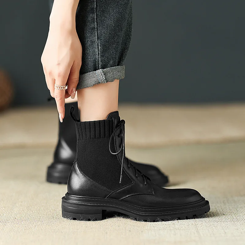 FEDONAS/Популярные Модные женские ботильоны Рабочая Повседневная Уличная обувь на