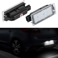 2 pcs led license number plate lights lamps assembly for renault megane twingo laguna phase master 2 3 clio espace 4 auto luces