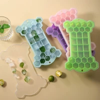 silicone ice cube 33 hole ice cube with lid square homemade ice cube mold bone honeycomb ice cube kitchen ice maker