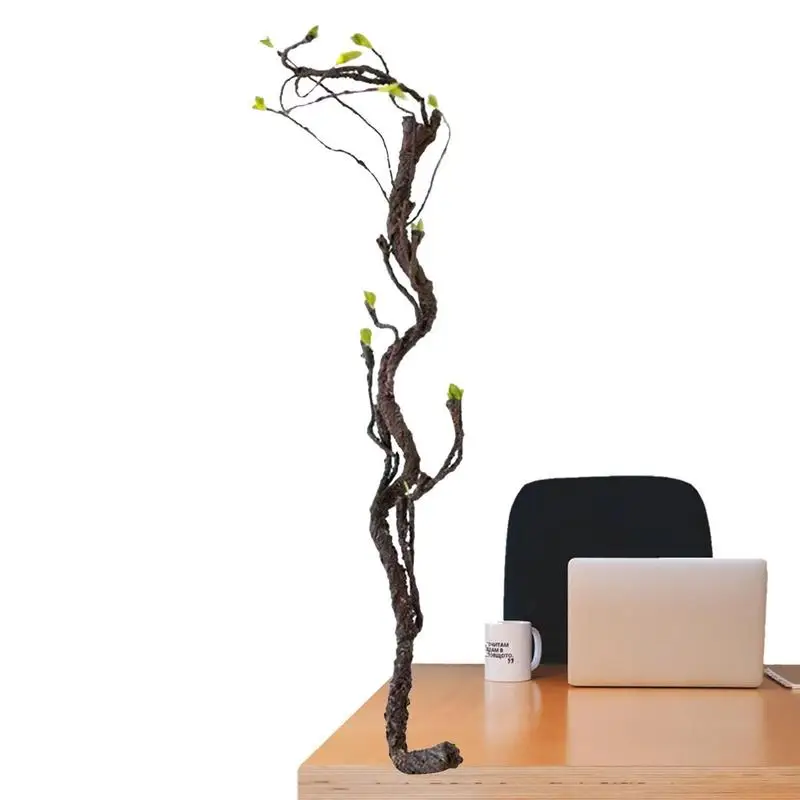 

Beautiful Decorative Artificial Trees Long Soft Plastic Dried Tree Branch Plant Wedding Home House Decor Simulation Spiral Vine