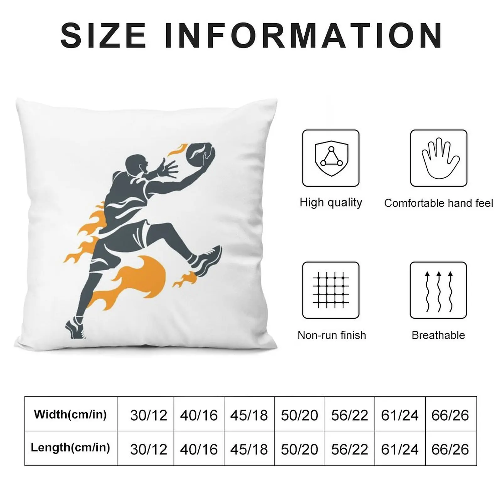 Наволочки для дивана в гостиную с изображением баскетбольного игрока